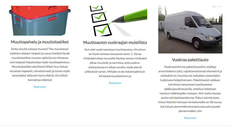 käännosvirhe wp sivuilla